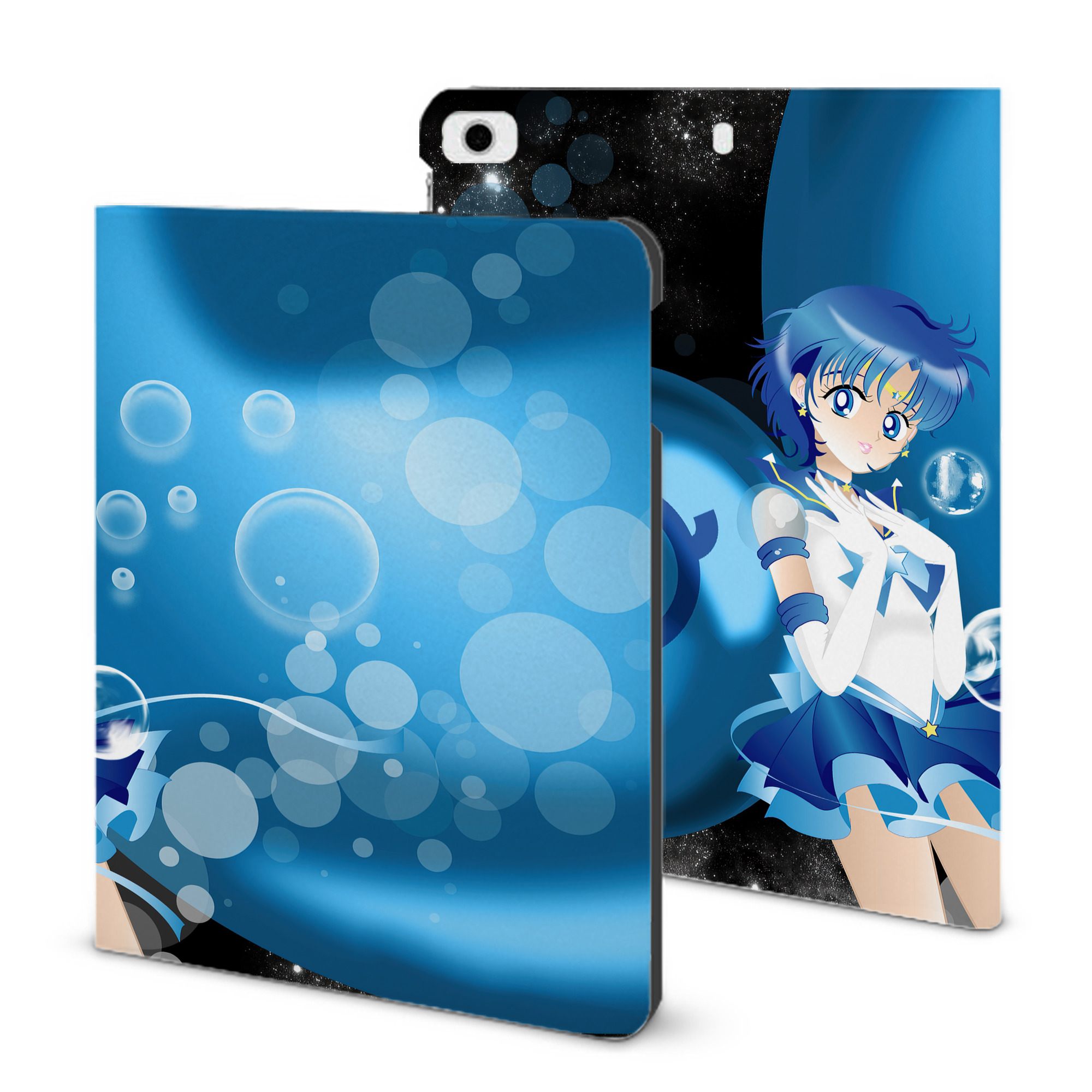 （画像用） 美少女戦士セーラームーン Sailor Moon IPad ケース ブック型 PUレザー TPU 耐衝撃 軽量 薄型 ペン収納なし 全面保護 IPad 各モデル対応